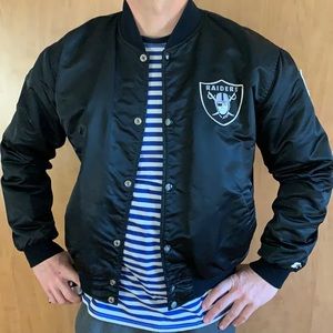 Vintage Starter NFL official Raiders satin jacket.